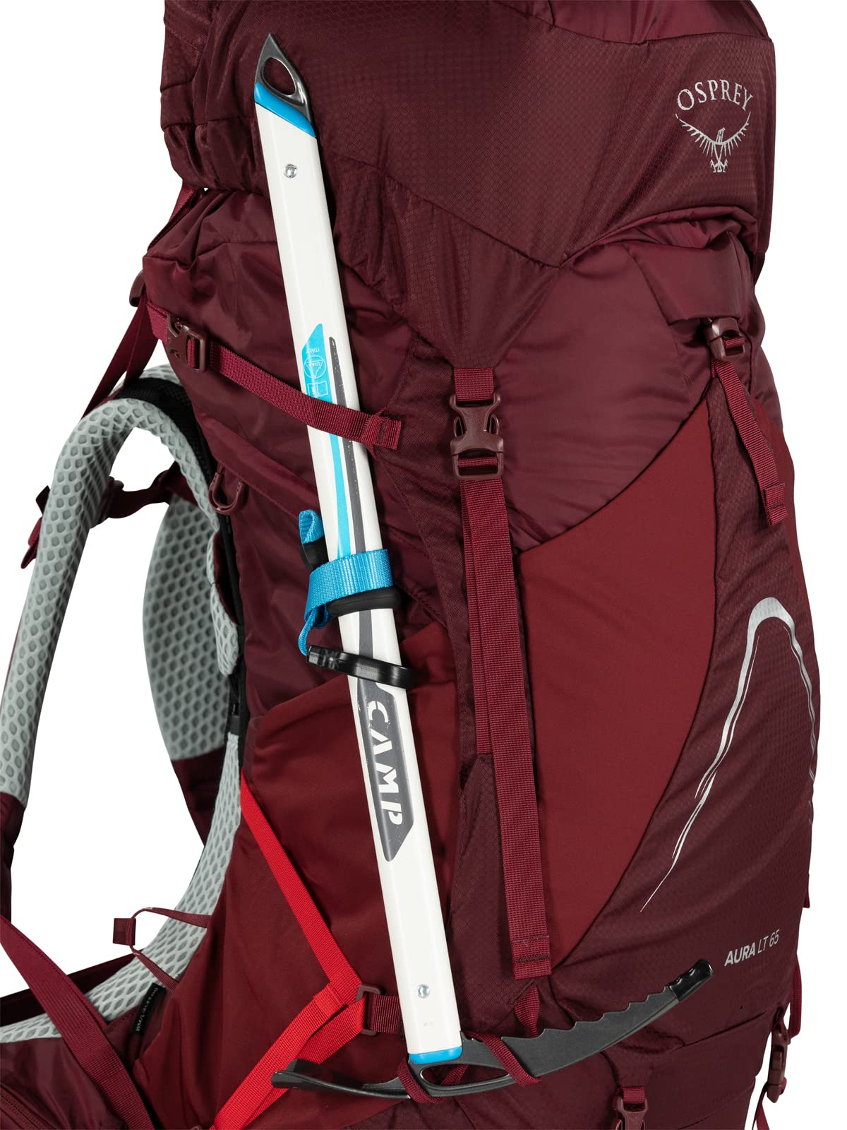 Osprey Aura AG LT 65 side-panel access enables fast gear reach