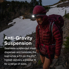 Osprey Aura AG LT 65L floating top lid provides fast access on trips