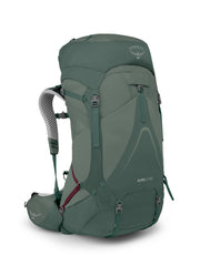 Osprey Aura AG LT 65L women's backpack front view highlighting lightweight comfort
