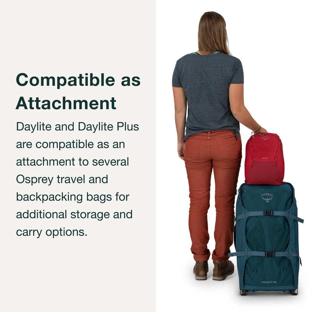 Osprey Daylite Commuter laptop slot fits up to 14-inch devices.