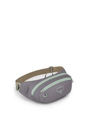 Osprey Daylite Waist Pack Soundwave Grey front pocket for quick access on hikes.