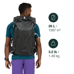 Osprey Downburst 26L with AirSpeed suspension delivers breathable comfort