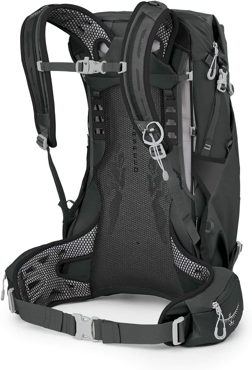 Osprey Downburst 26L external hydration sleeve supports on-the-go drinking