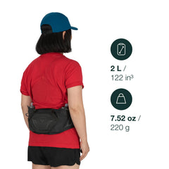 Osprey Duro Dyna with two Hydraulics 360ml for steady on-the-go hydration.