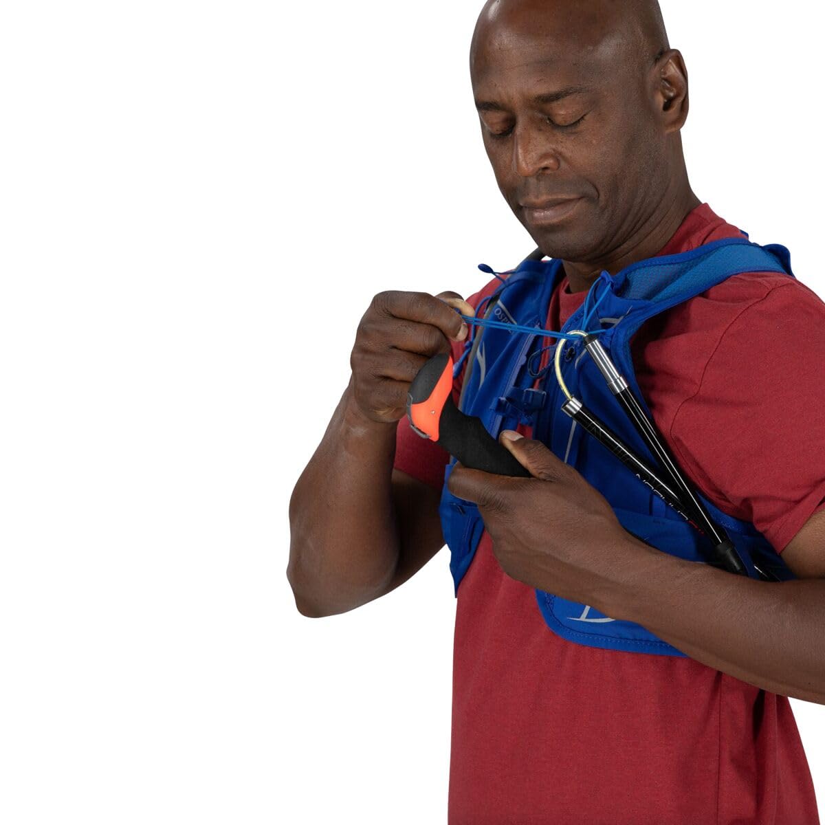 Osprey Duro side pockets provide quick stash space during runs