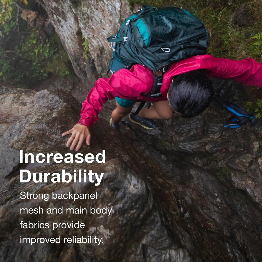 Osprey Eja 38L FlapJacket option enables a sleeker, compact setup