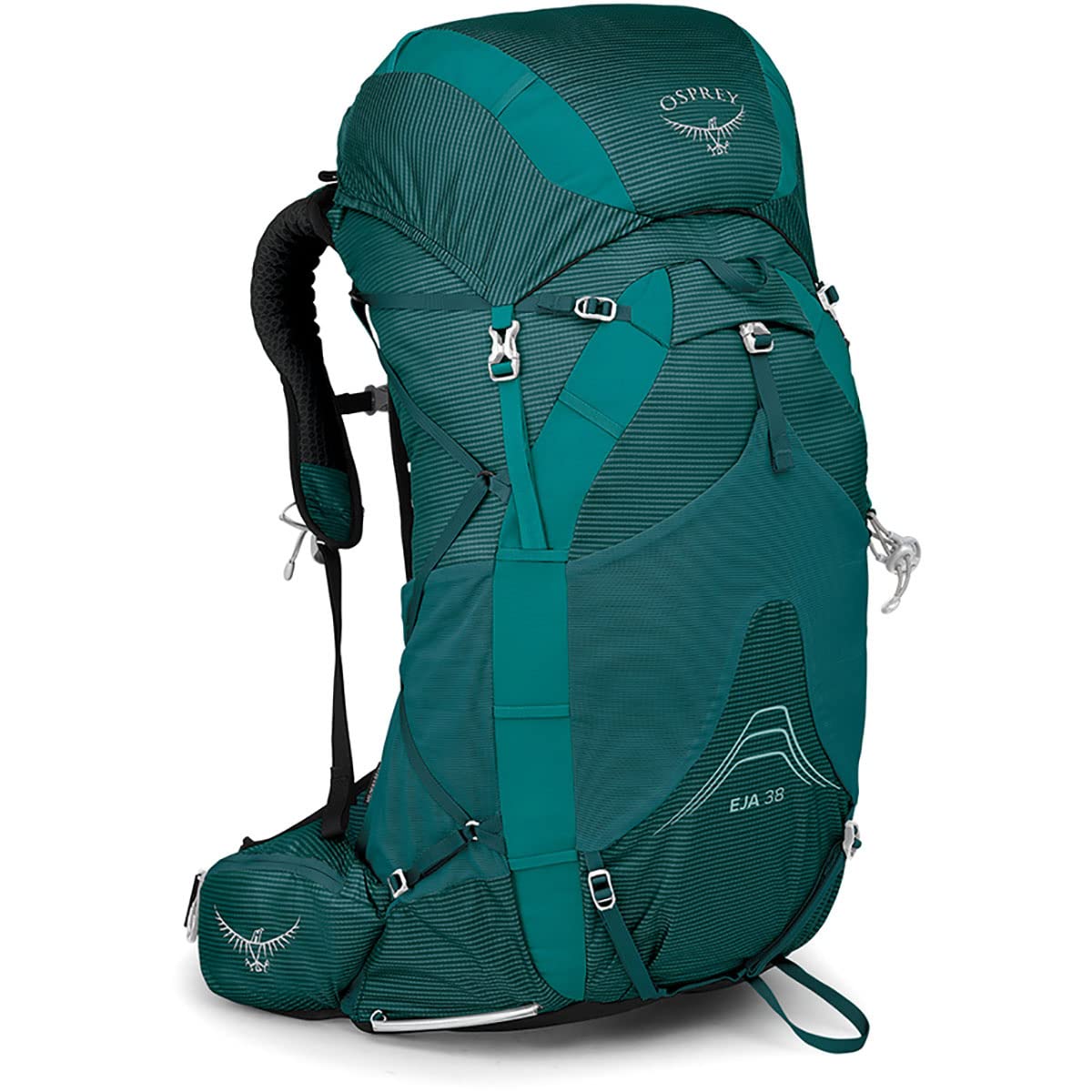 Osprey Eja 38L hydration sleeve keeps hose routing tidy and accessible