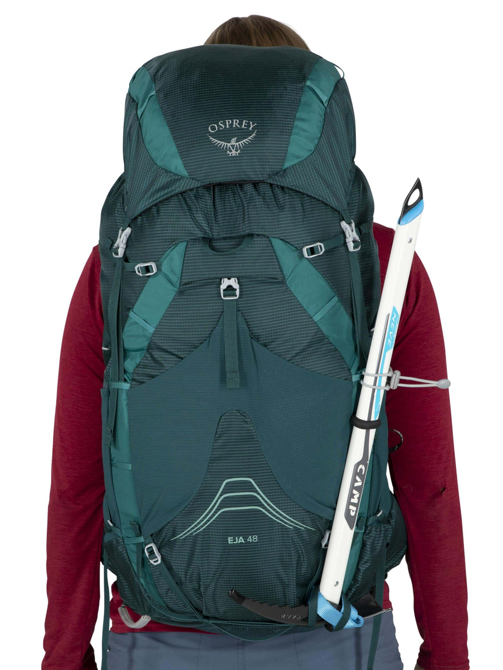 Osprey Eja 48L durable fabrics improve reliability on rugged trails.