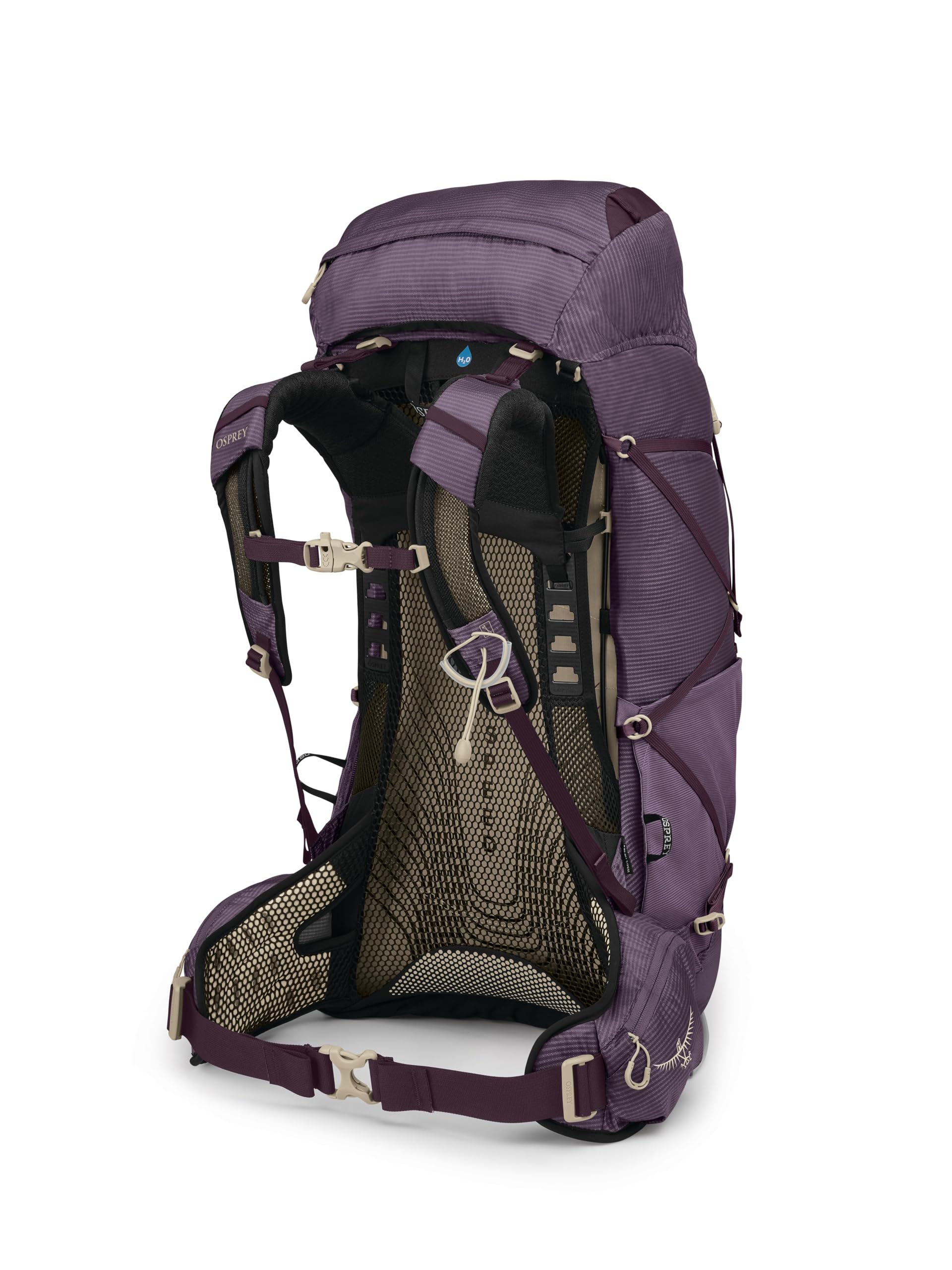 Osprey Eja 48L removable lid offers flexible packing options.