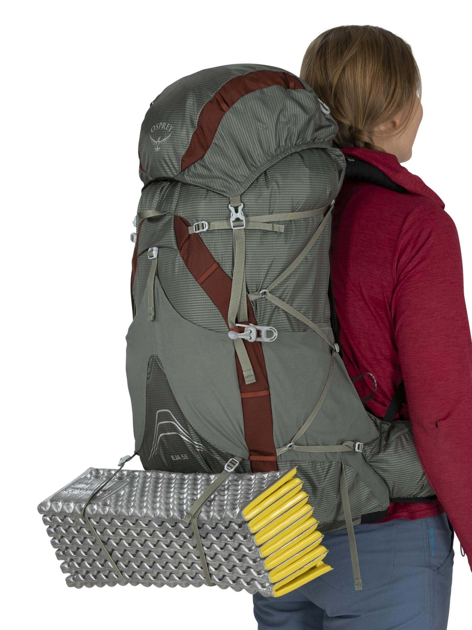 Osprey Eja 58L durable fabrics withstand rugged trails