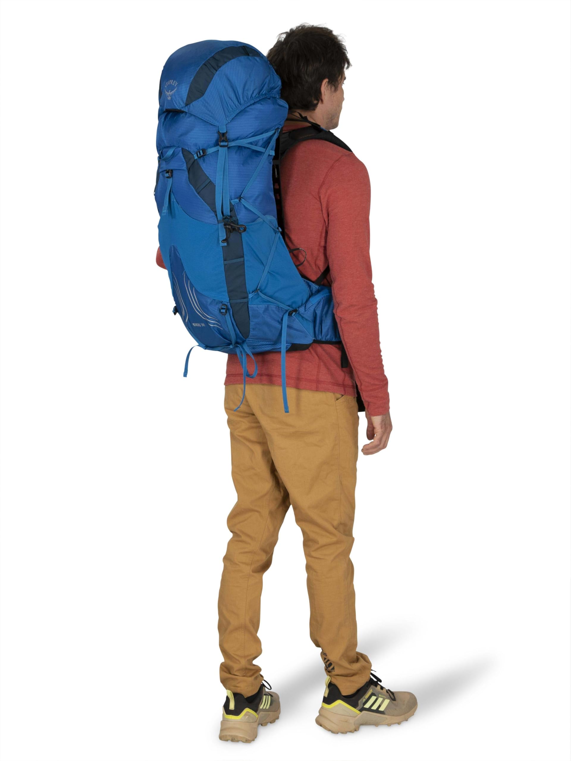 Osprey Exos 38L AirSpeed ventilation reduces heat buildup on trails