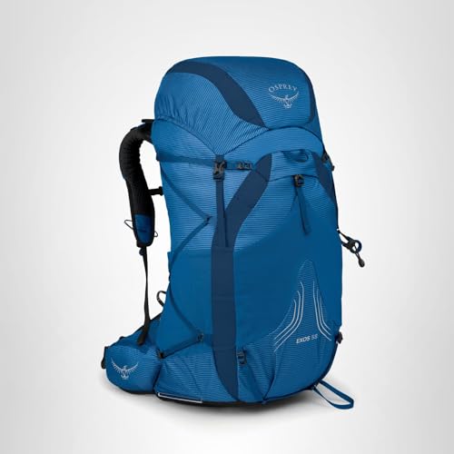 Osprey Exos 58L durable backpanel and fabrics enhance reliability on rugged trails.