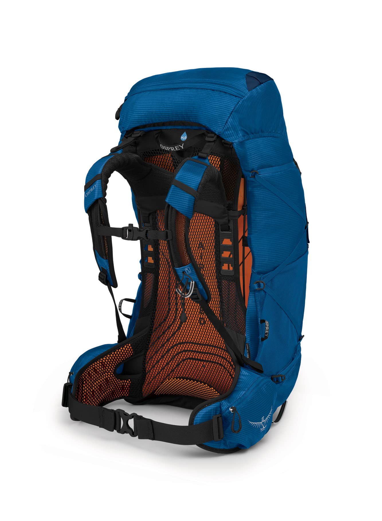 Osprey Exos 58L removable floating lid with FlapJacket protects gear inside.