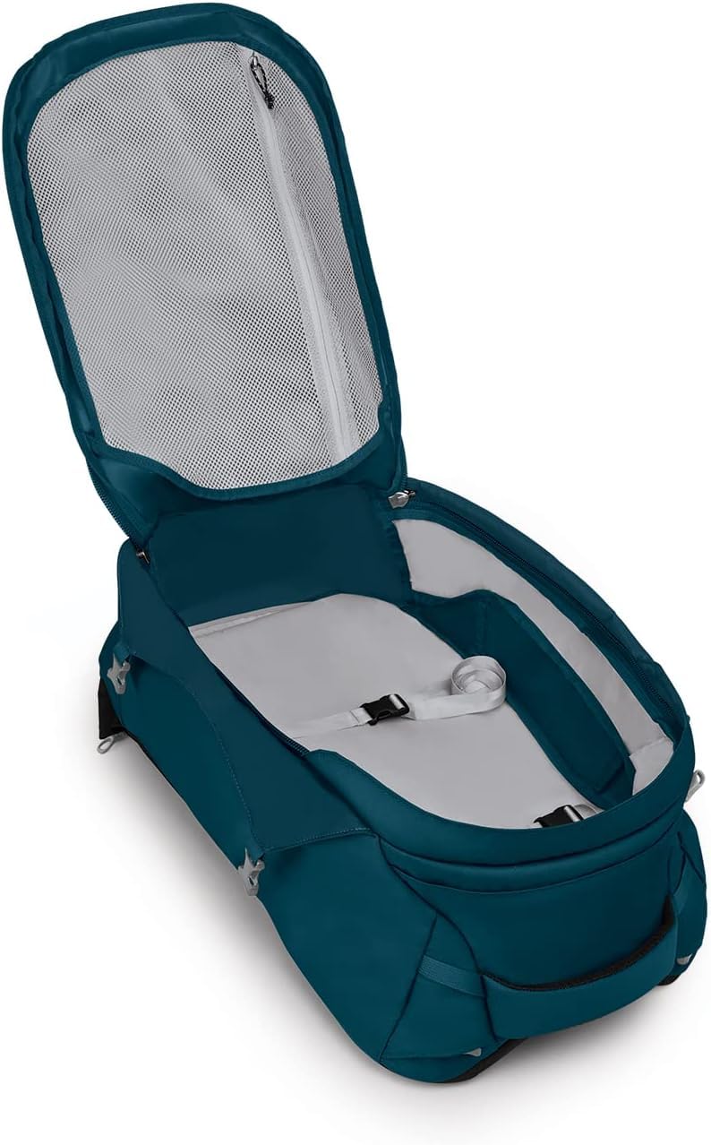 Osprey Fairview 40L harness and hipbelt provide breathable support on long trips.