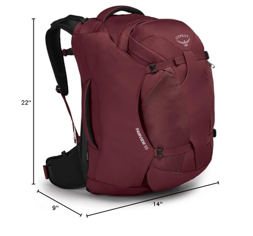 Osprey Fairview 55L back harness demonstrates ergonomic support for all-day carry