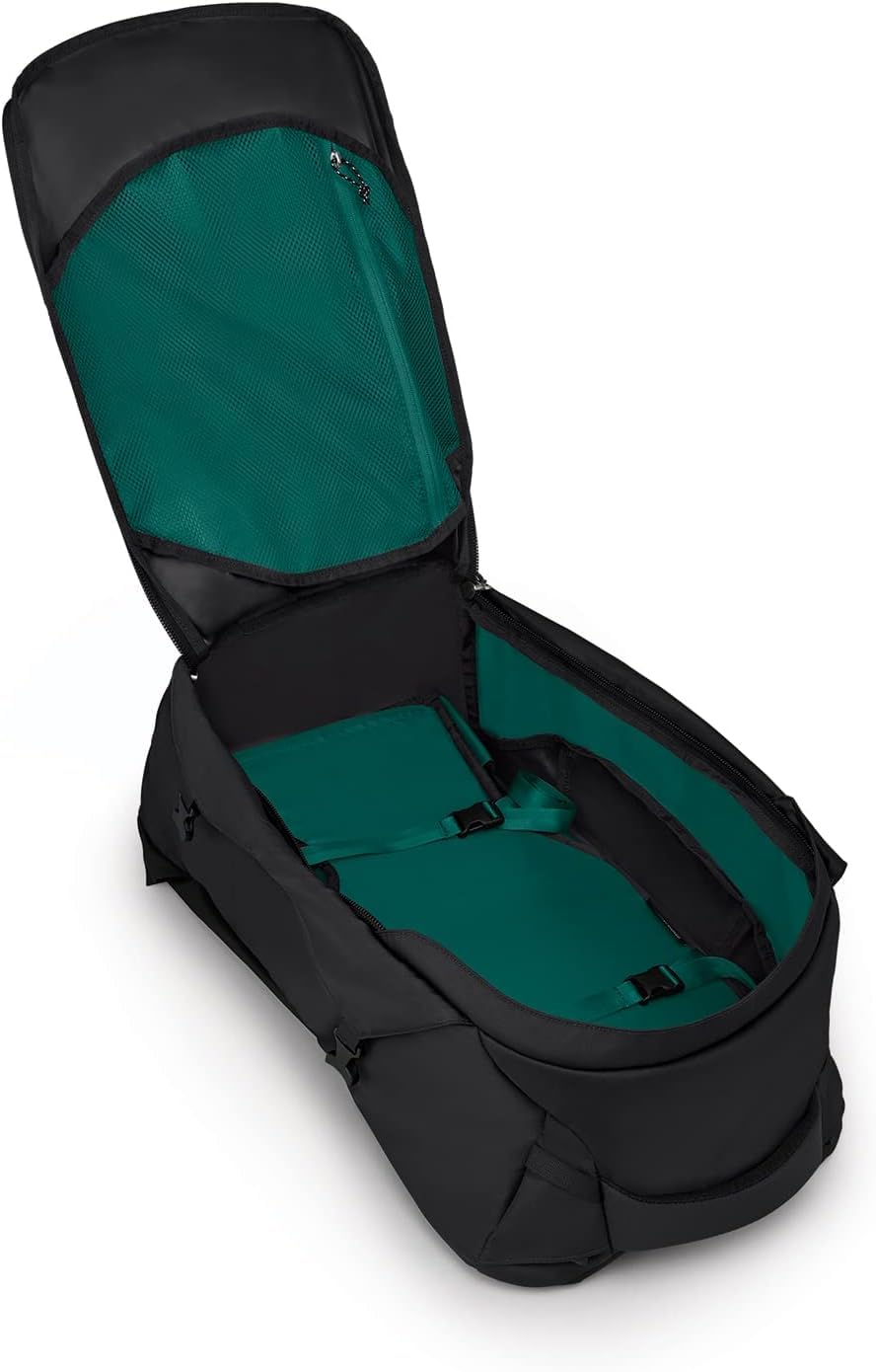 Osprey Fairview 55L daypack laptop sleeve detail keeps devices secure