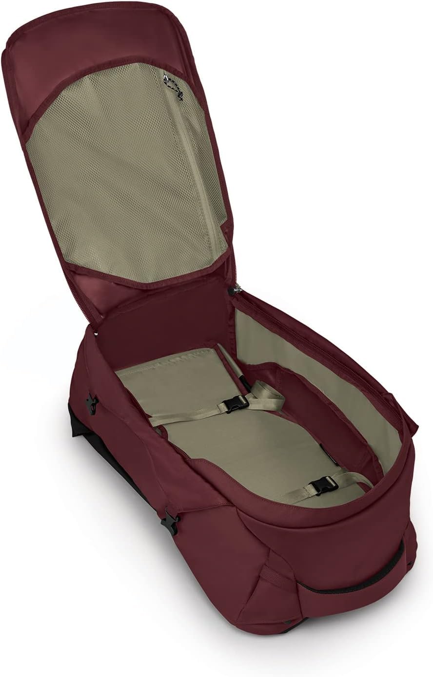 Osprey Fairview 55L external zip pocket for quick-access toiletries