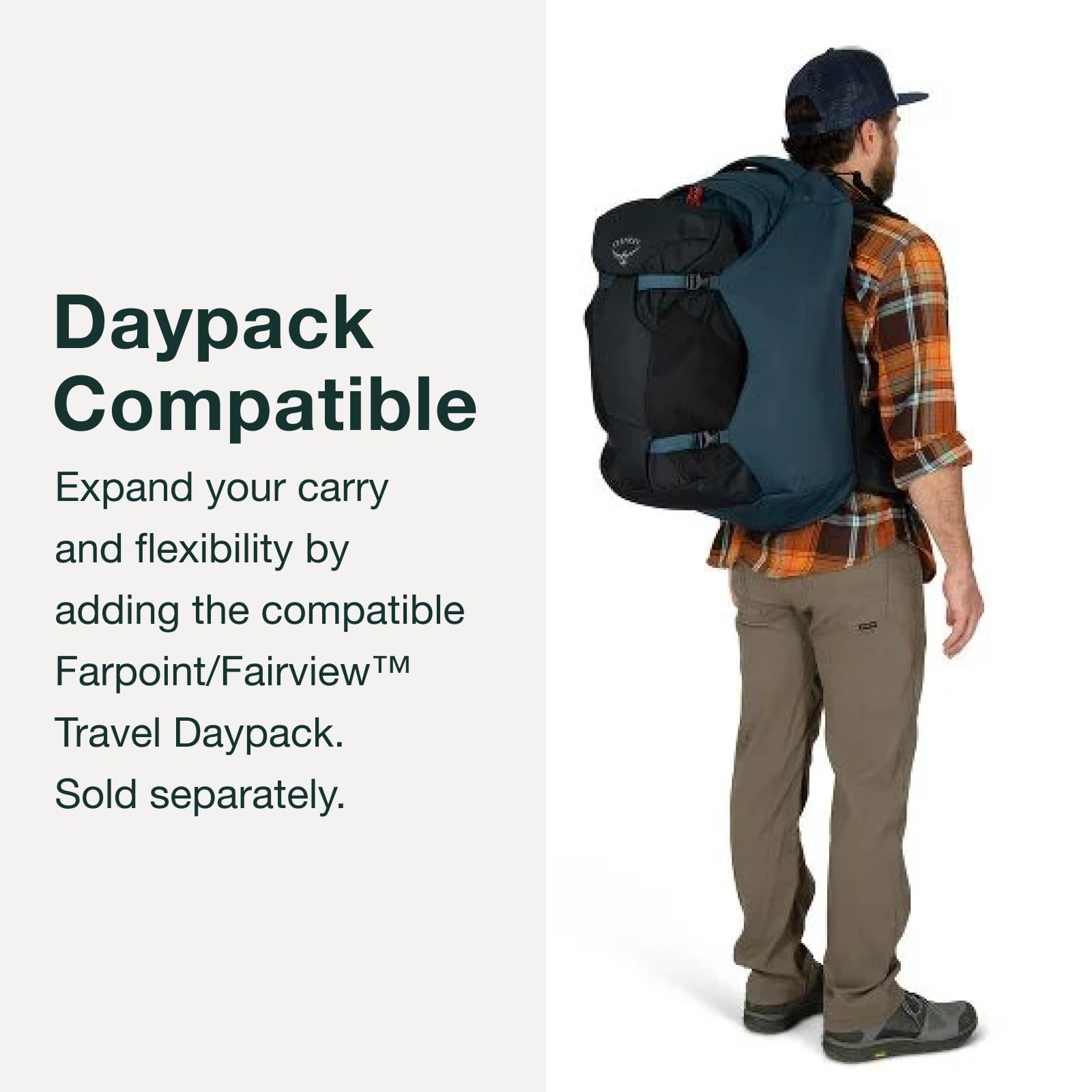 Osprey Farpoint 40L carry-on size ideal for domestic flights