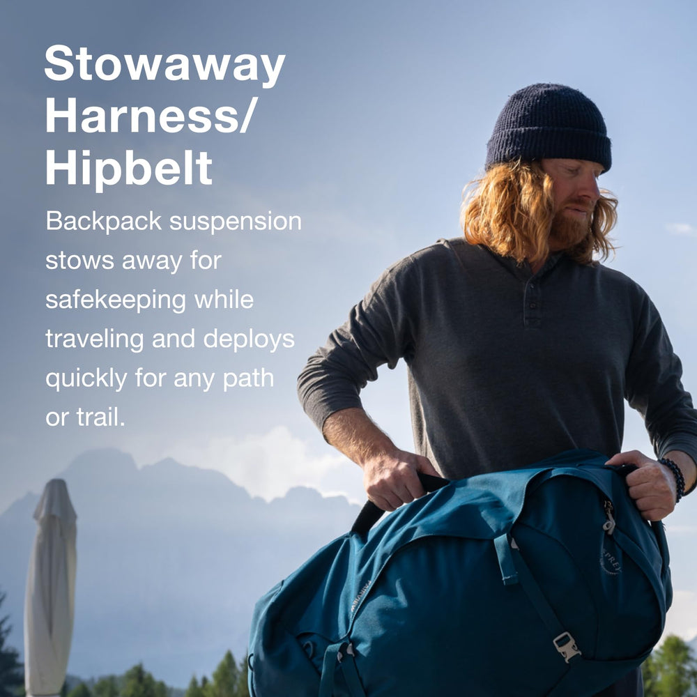 Osprey Farpoint 40L external toiletry pocket ideal for security line efficiency