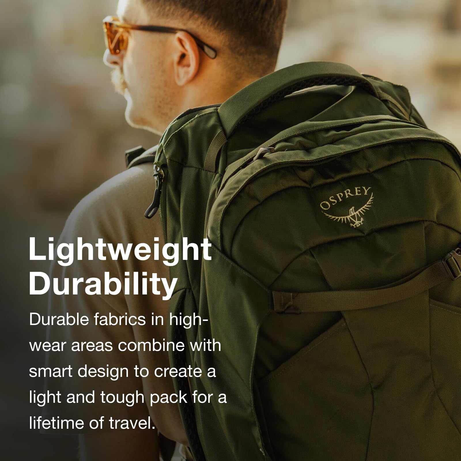 Osprey Farpoint 40L stowaway harness ready for quick deployment on diverse journeys