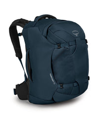 Osprey Farpoint 55L main pack overview showing durability for organized trips