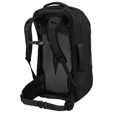 Osprey Farpoint 70L detachable daypack for flexible travel on day trips.