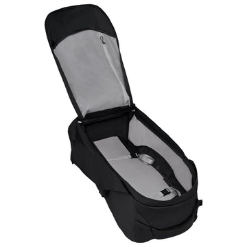 Osprey Farpoint 70L front compression straps keep gear compact during transit.