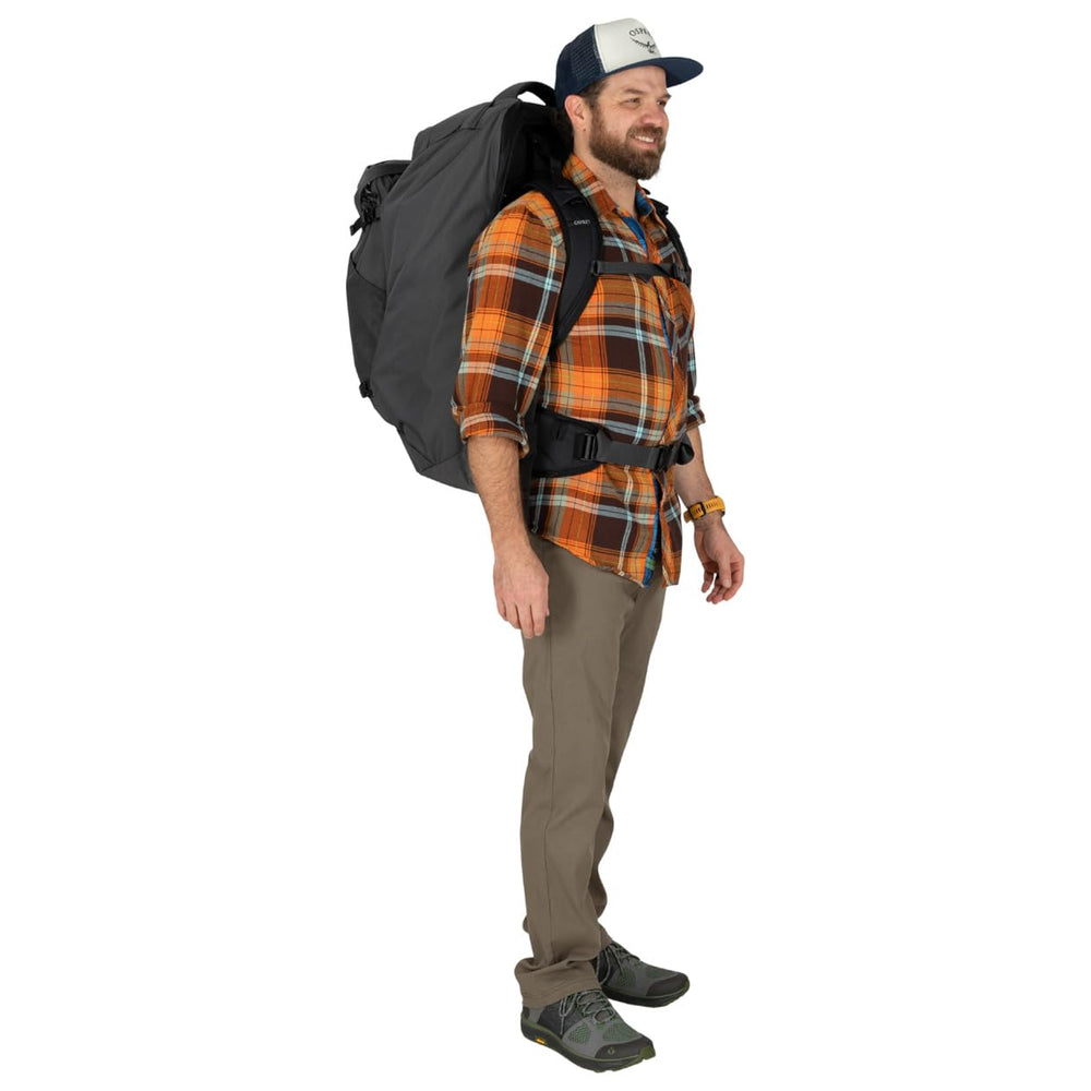 Osprey Farpoint 70L external gear attachment loops expand options for extra gear.