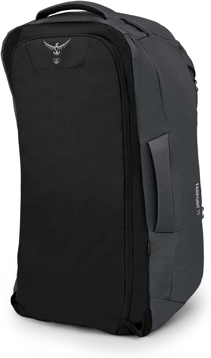 Osprey Farpoint 70L hipbelt adjustment enables a tailored, comfortable fit