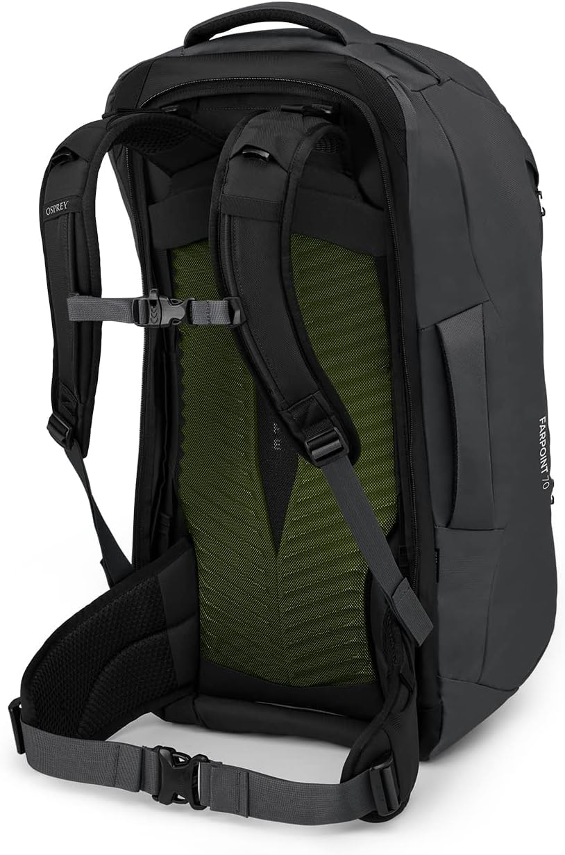 Osprey Farpoint 70L load lifting lightwire frame supports balanced loads