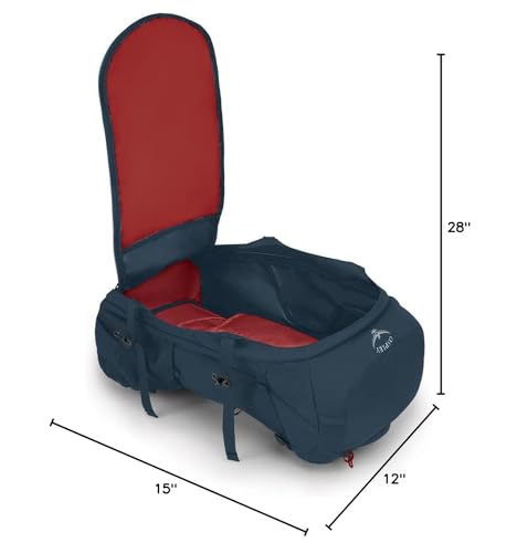 Osprey Farpoint Trek 55L AirCover protects the pack in transit and rain.