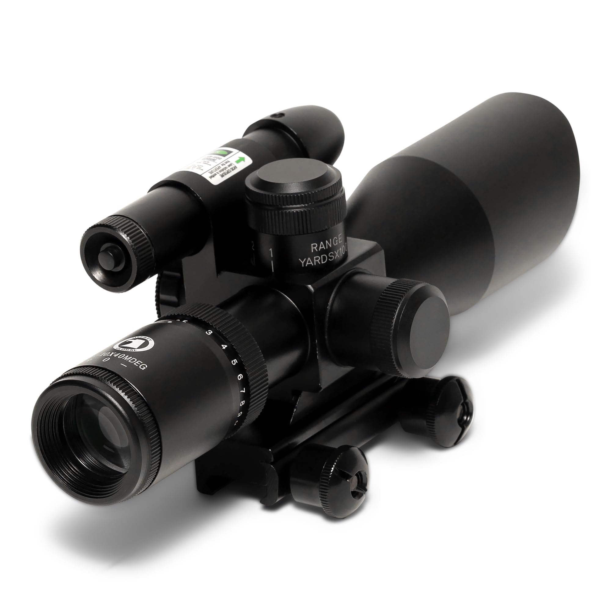 Osprey Global 2.5-10x40 magnification ring provides smooth zoom for varied targets.
