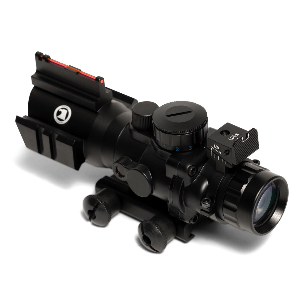 Osprey Global compact scope rubber-molded body closeup emphasizes non-reflective matte finish