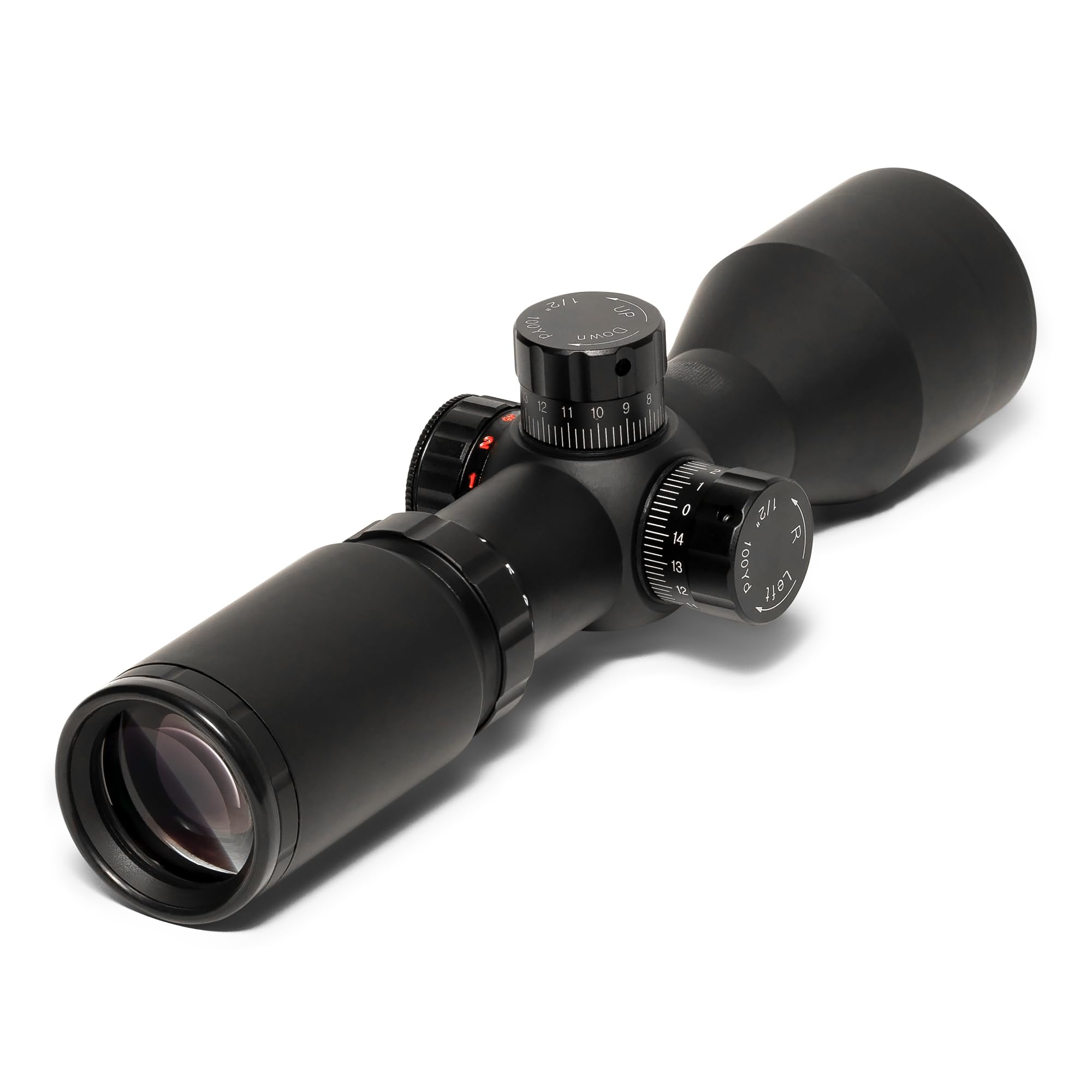 Osprey Global CP3-9X42MDG shows the 42mm objective lens for bright, clear viewing.