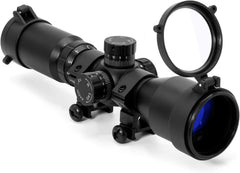Osprey Global CP3-9X42MDG illuminated MIL Dot reticle enables quick aiming in dim conditions.