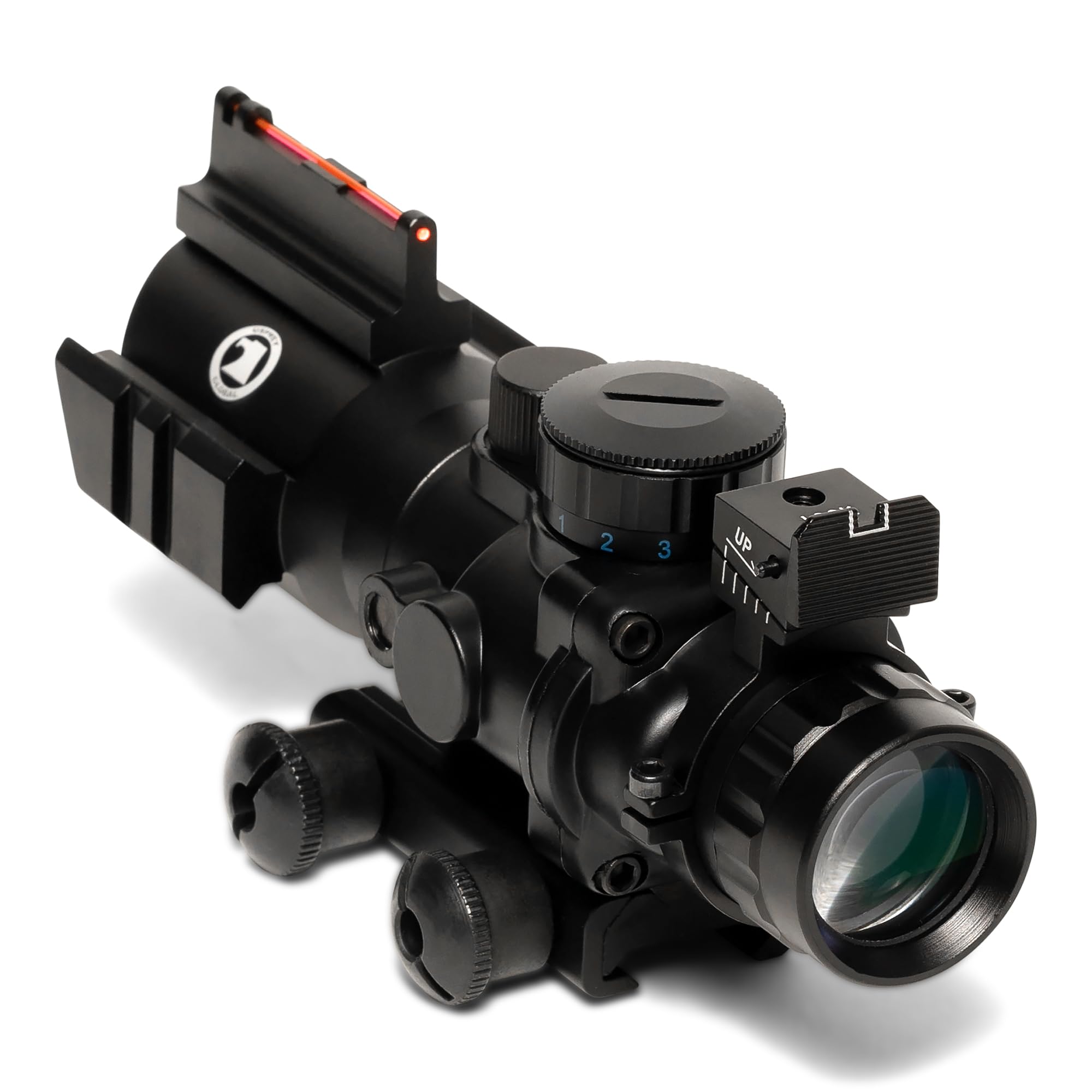 Osprey Global illuminated colors closeup shows red, blue, and green options for varied lighting