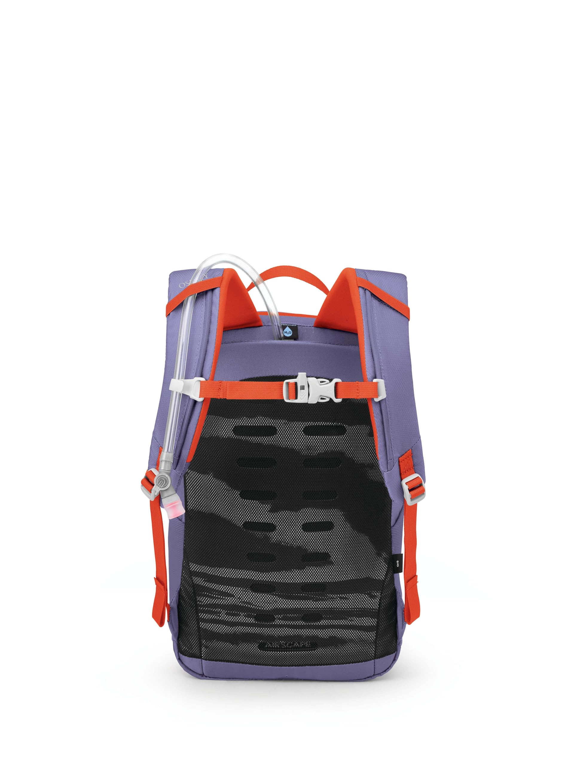 Osprey HydraJet 12L child wearing the pack on a trail