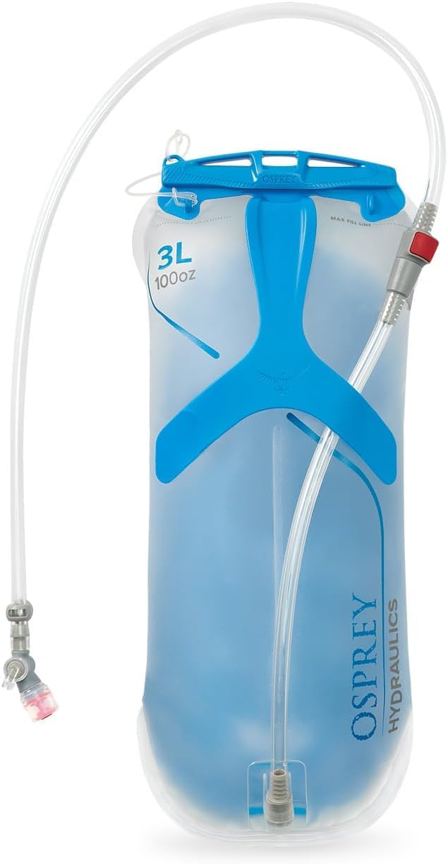 Osprey Hydraulics 3L slide-seal leakproof design for mess-free filling.