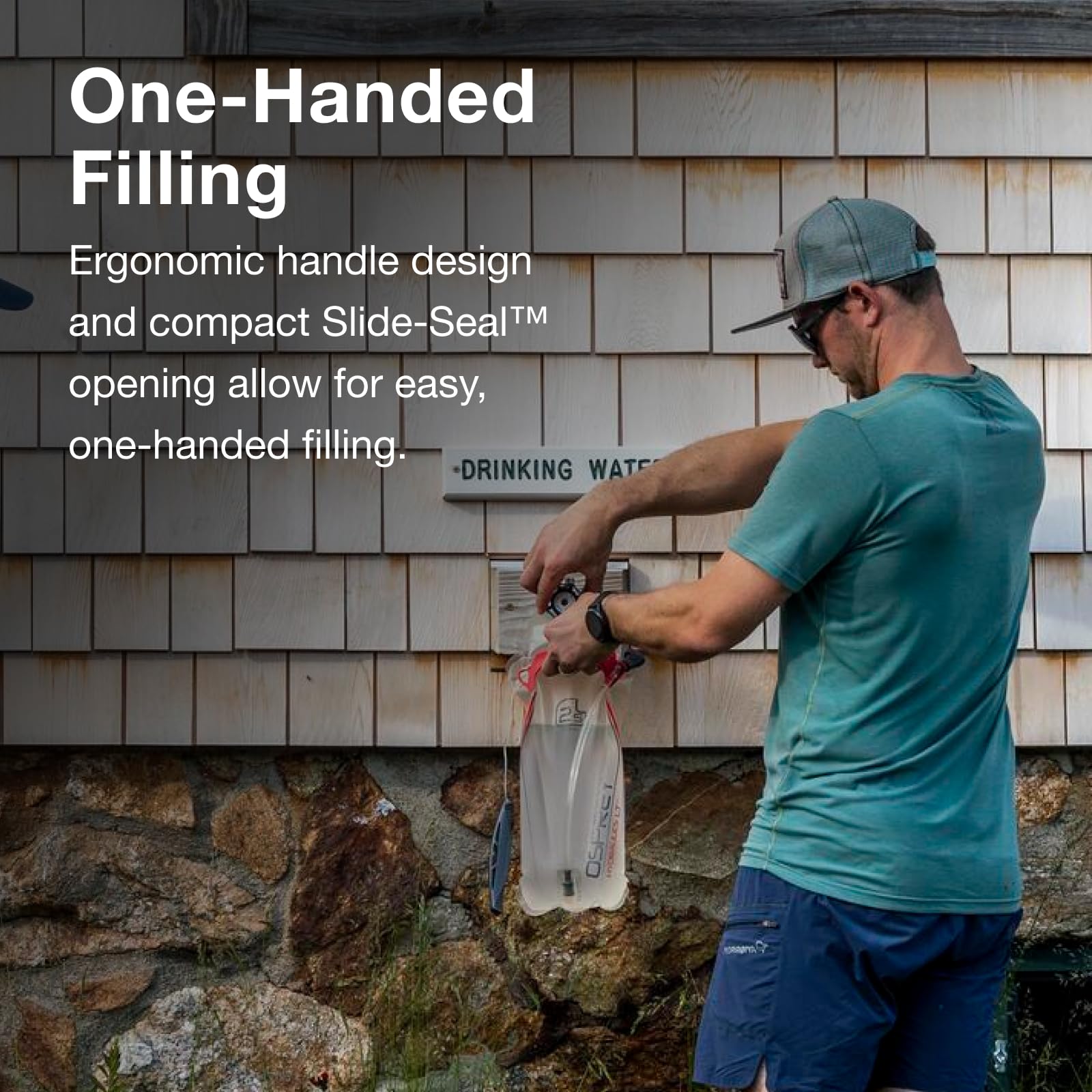 Osprey Hydraulics LT thumb-operated lever in action for simple on/off