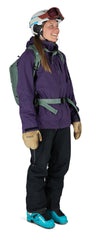 Osprey Kresta 20L diagonal ski carry for easy ascent