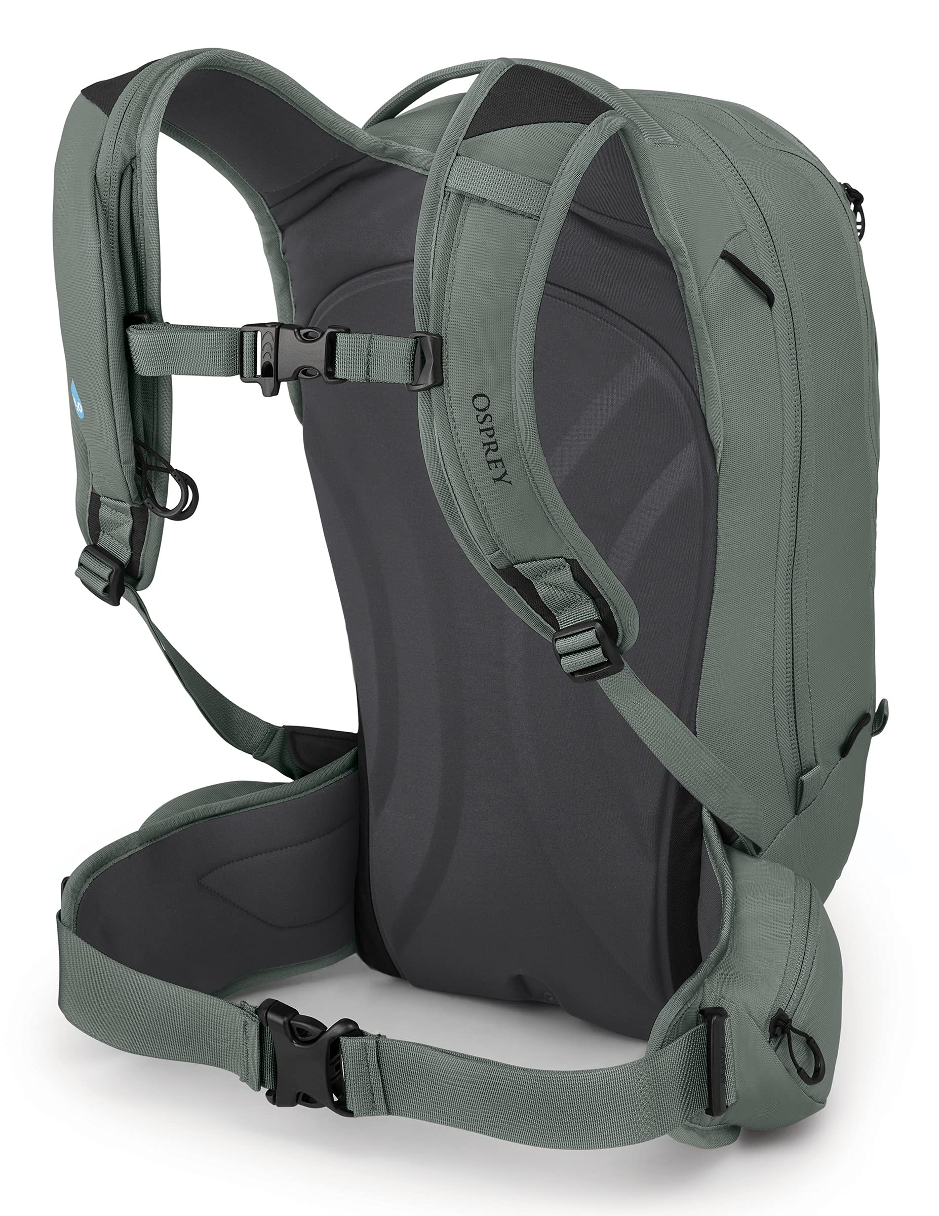 Osprey Kresta 20L front J-zip access keeps small items organized