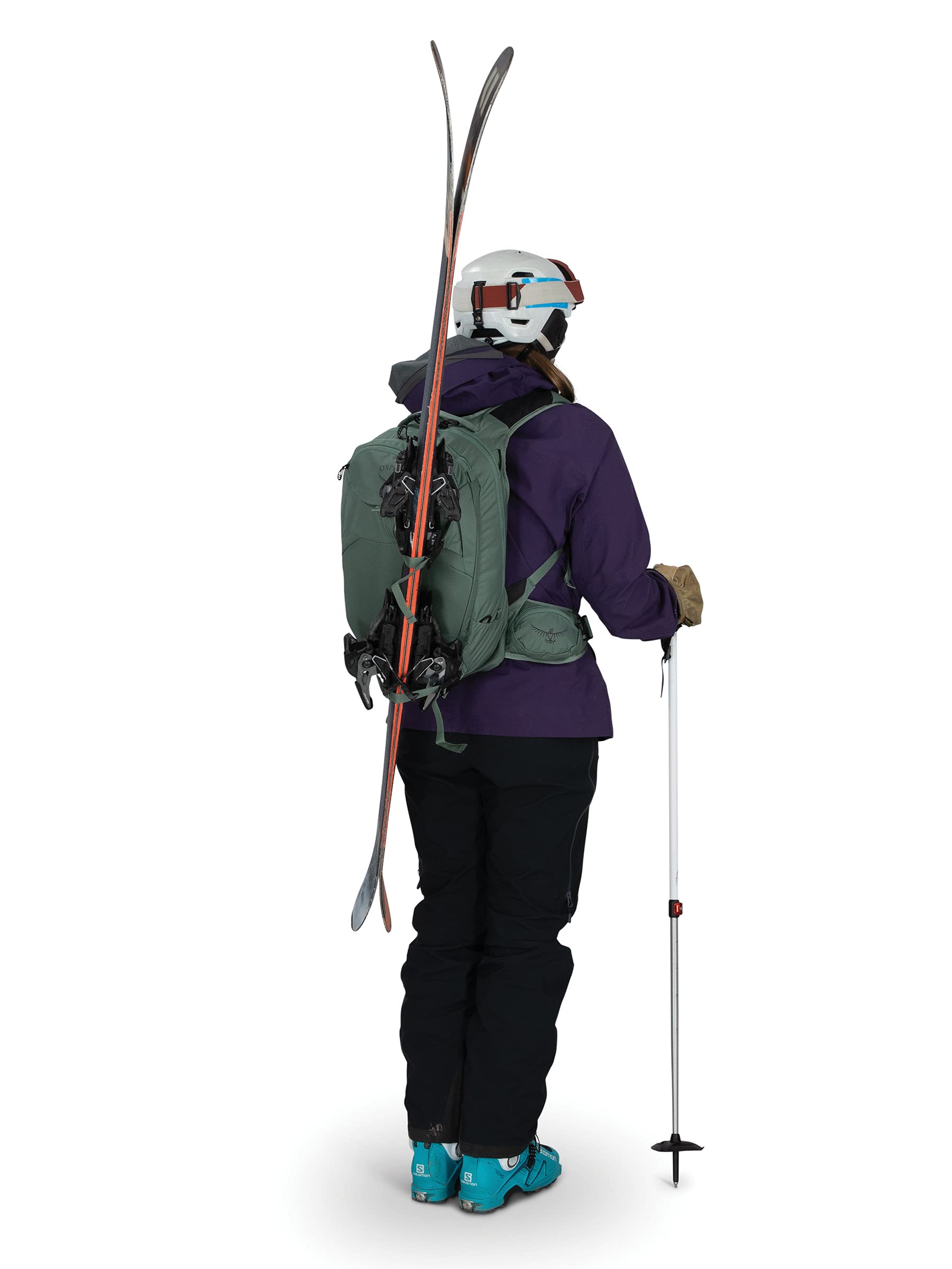Osprey Kresta 20L goggle pocket and helmet carry for long ascents