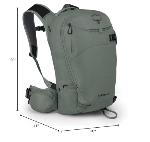 Osprey Kresta 20L PFC-free DWR coating sheds moisture