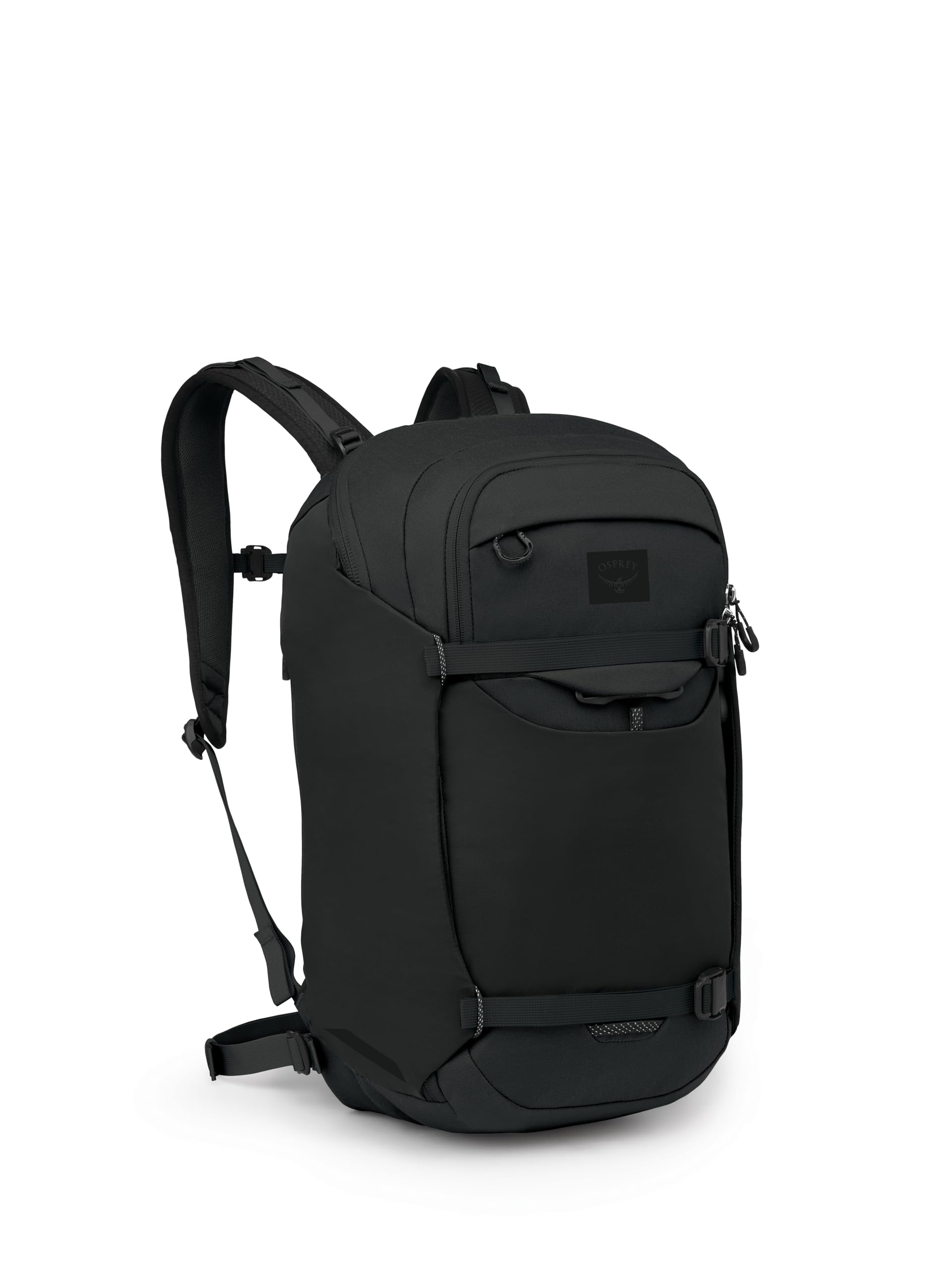 Osprey Metron 24L commuter front view with reflective accents for safer day-to-night rides.