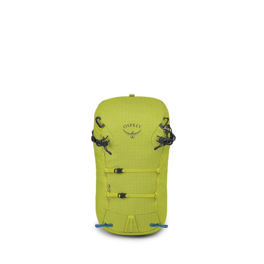 Osprey Mutant 22L ice gear carry loops for quick access.