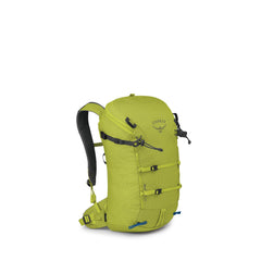 Osprey Mutant 22L rope carry for secure alpine ascents.