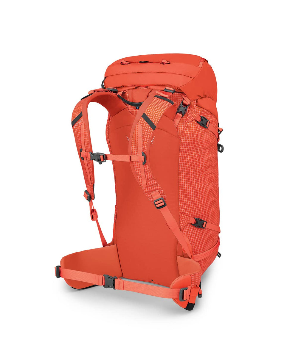 Osprey Mutant 38L dual toollocks closeup enables secure tool carry on technical routes