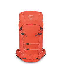 Osprey Mutant 38L back panel shows secure, close-to-body fit for long mountaineering days