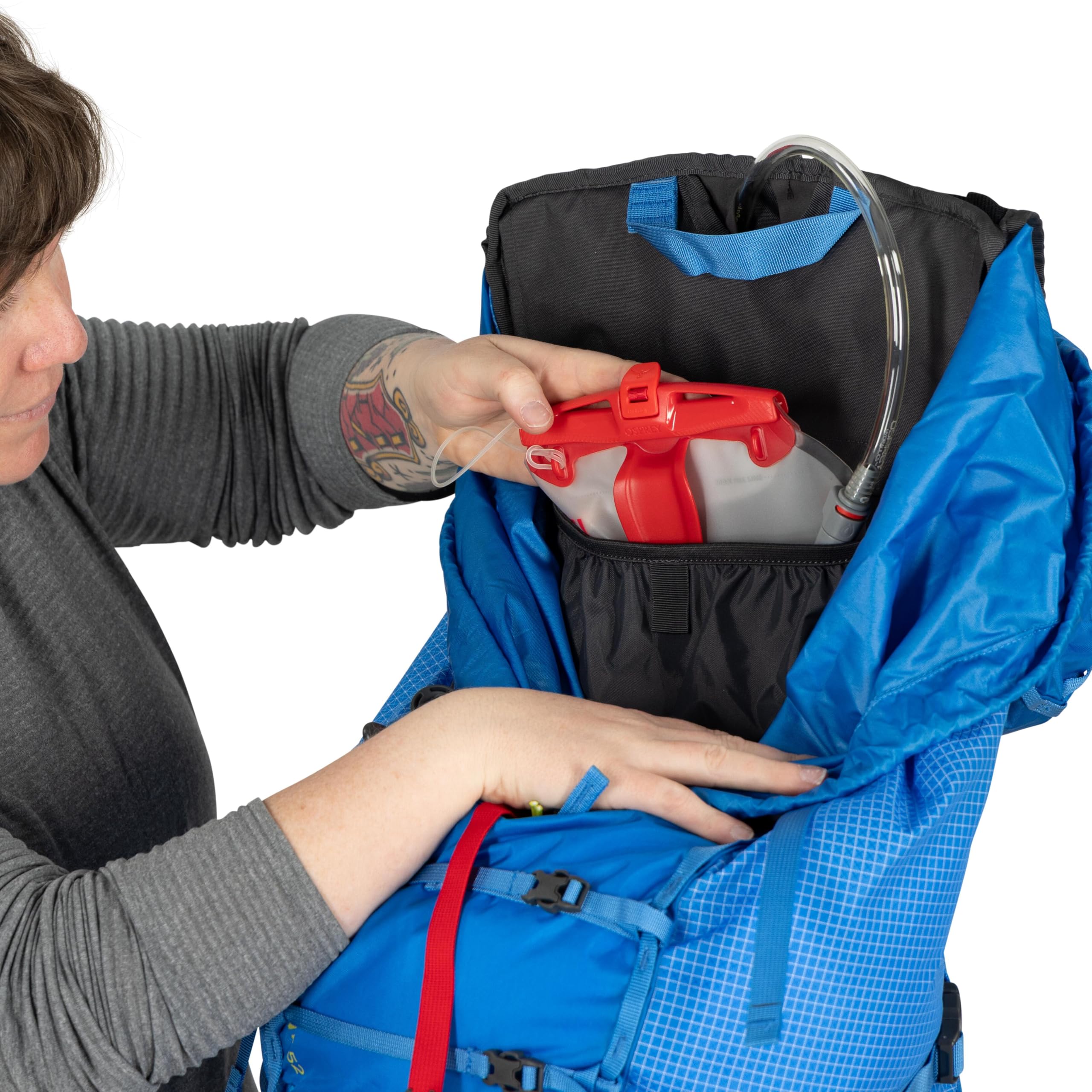 Osprey Mutant 52L FlapJacket pocket integration for clean access.