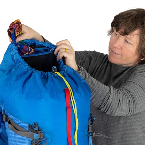 Osprey Mutant 52L recycled NanoFly fabric enhances durability.
